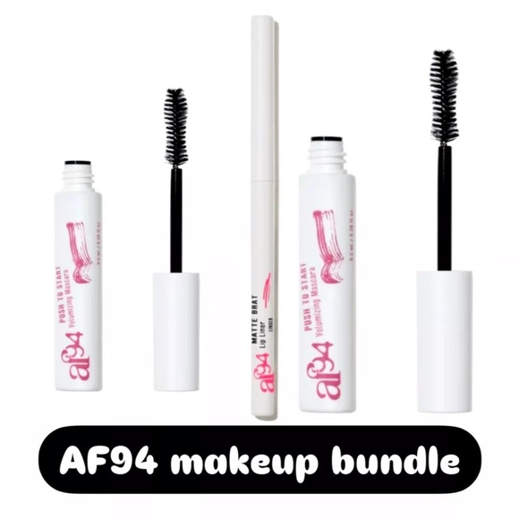 af94 3 Piece Bundle 2x Push To Start Volume Mascara, 1x Long Lasting Lip Liner - Picture 1 of 3